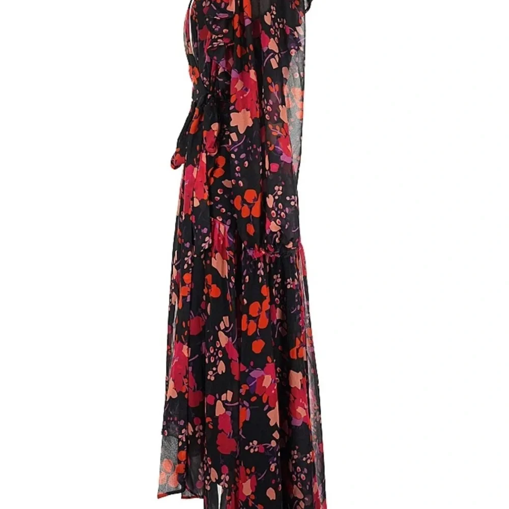 SLATE AND WILLOW FLORAL MIDI WRAP DRESS- EUC- XXL - Picture 10 of 16